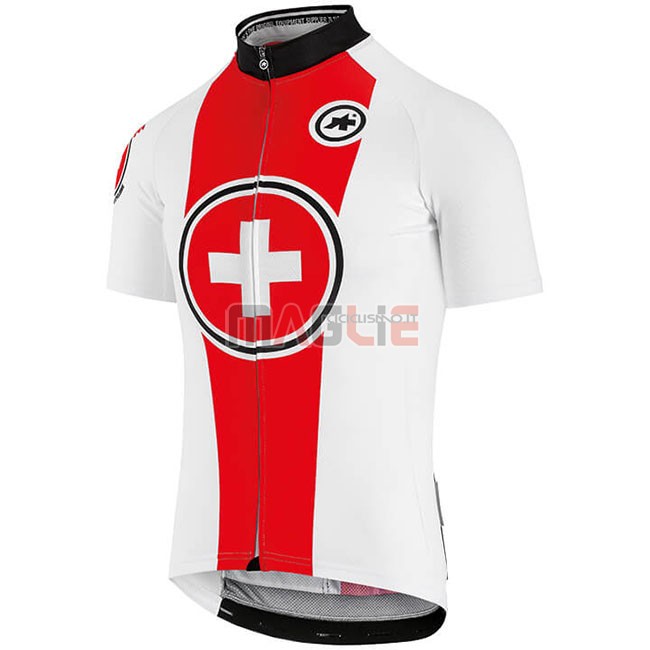 Maglia Svizzera Manica Corta 2018 Rosso Bianco